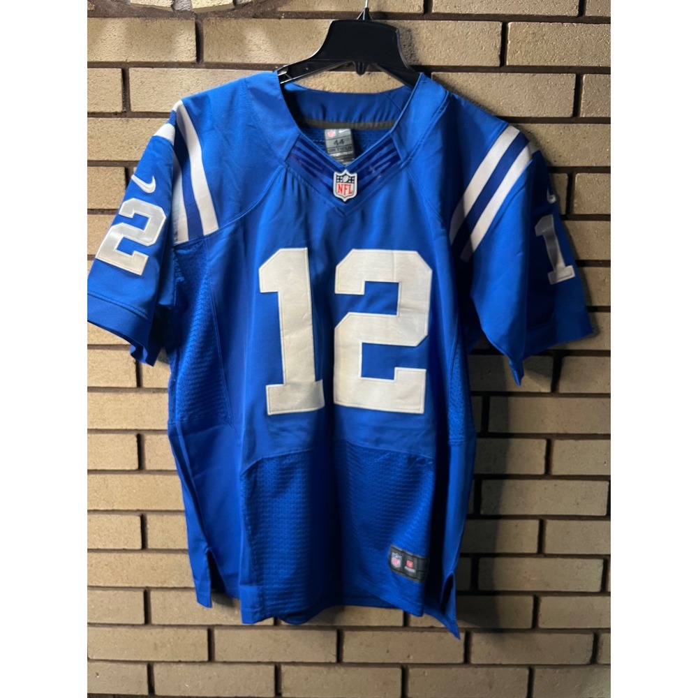 Nike Indianapolis Colts Andrew Luck 12 NFL Football Jersey Blue Mens Sz 44
